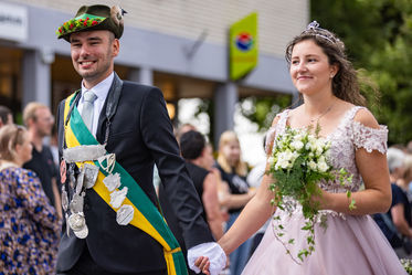 Das amtierende Königspaar: Matthias und Marie Schröder