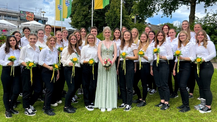 Gruppenfoto der Frauenkompanie Wickede (Ruhr)